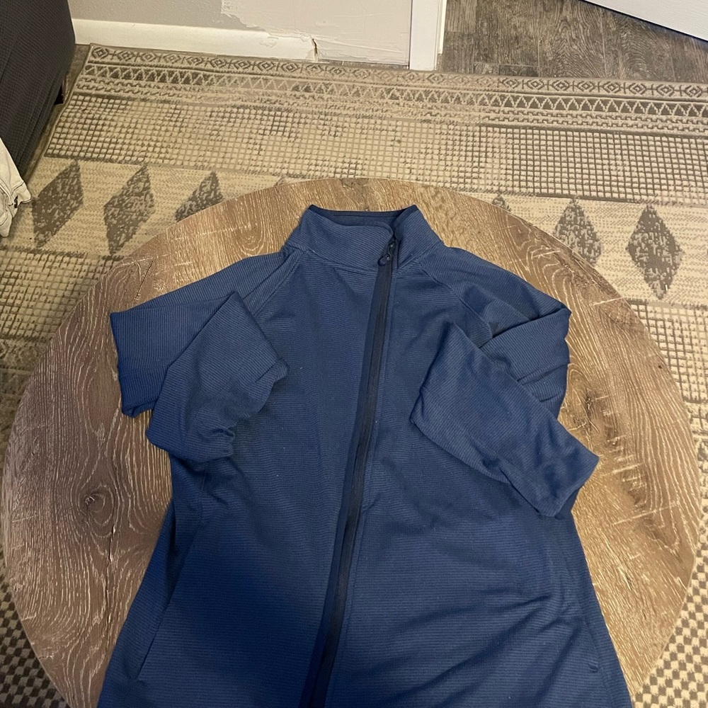 Blue Athletic Zip Up Jacket